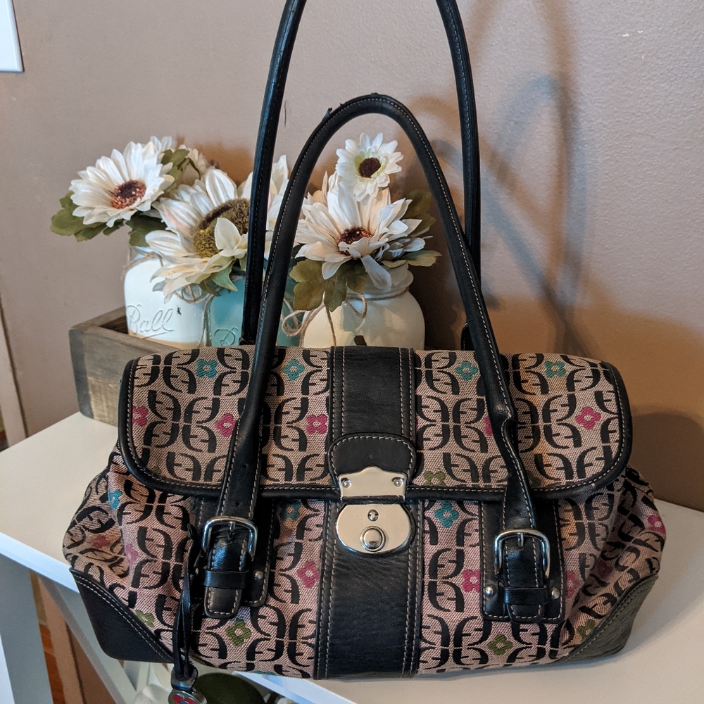 Fossil vintage purse pink and black